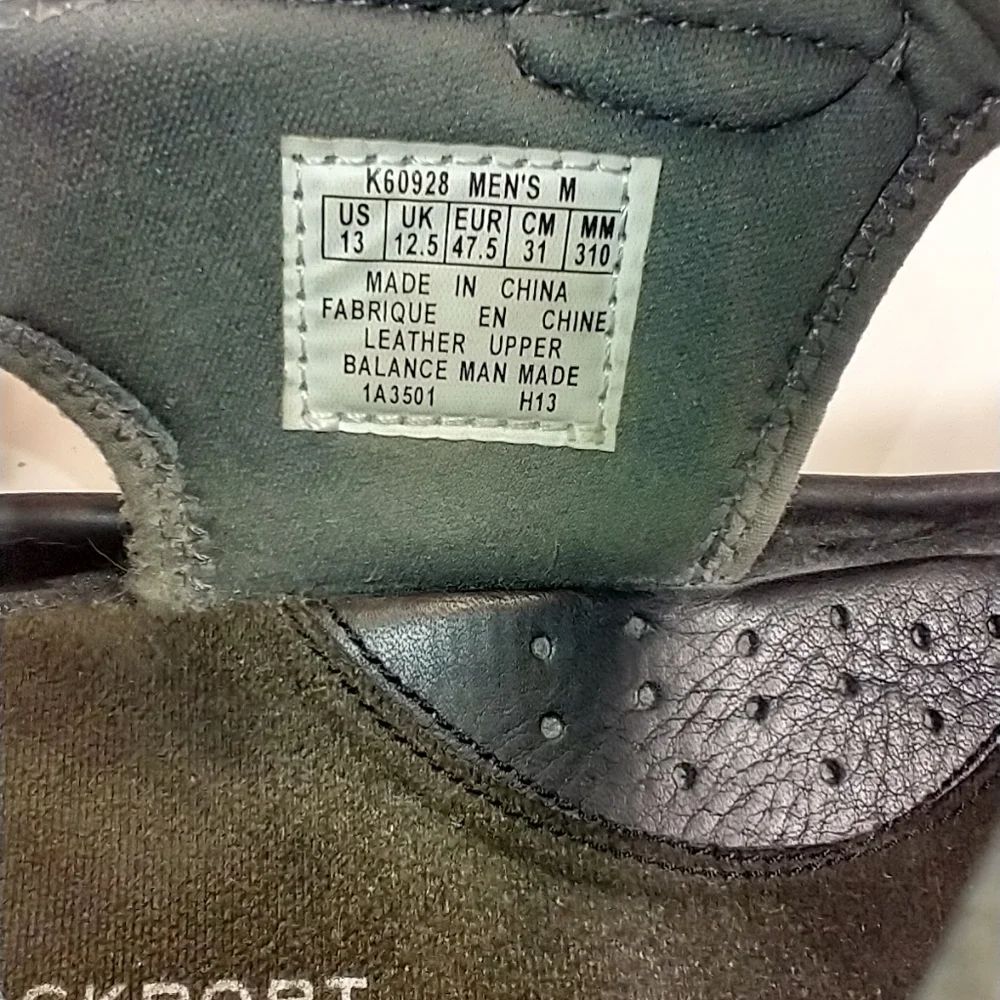 Rockport XCS Black Adjustable Sandals Men's sz 13M.
